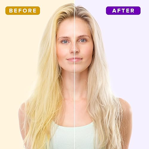 Miniatura 3 de NYK1 No More Brass - Juego de champú y acondicionador morado (2 x 16.9 onzas líquidas) sin sulfato morado para rubias y acondicionador para eliminar