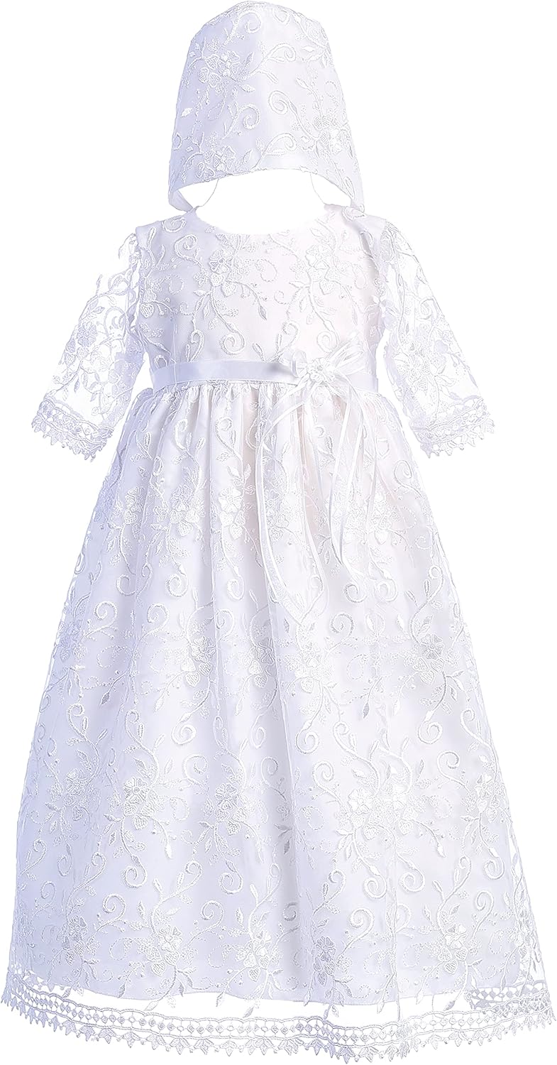 Made in USA - Baptism Dresses for Baby Girls, Christening Dresses for Baby Girl Dress Ropa de Bautizo para Bebé Niña