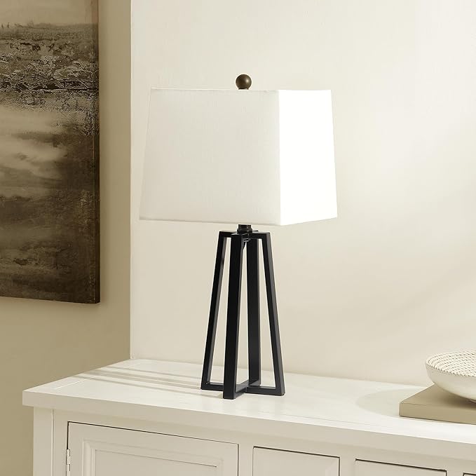 Lámpara de Mesa Acosta SAFAVIEH 21 pulgadas Negra con LED incluido miniatura 4