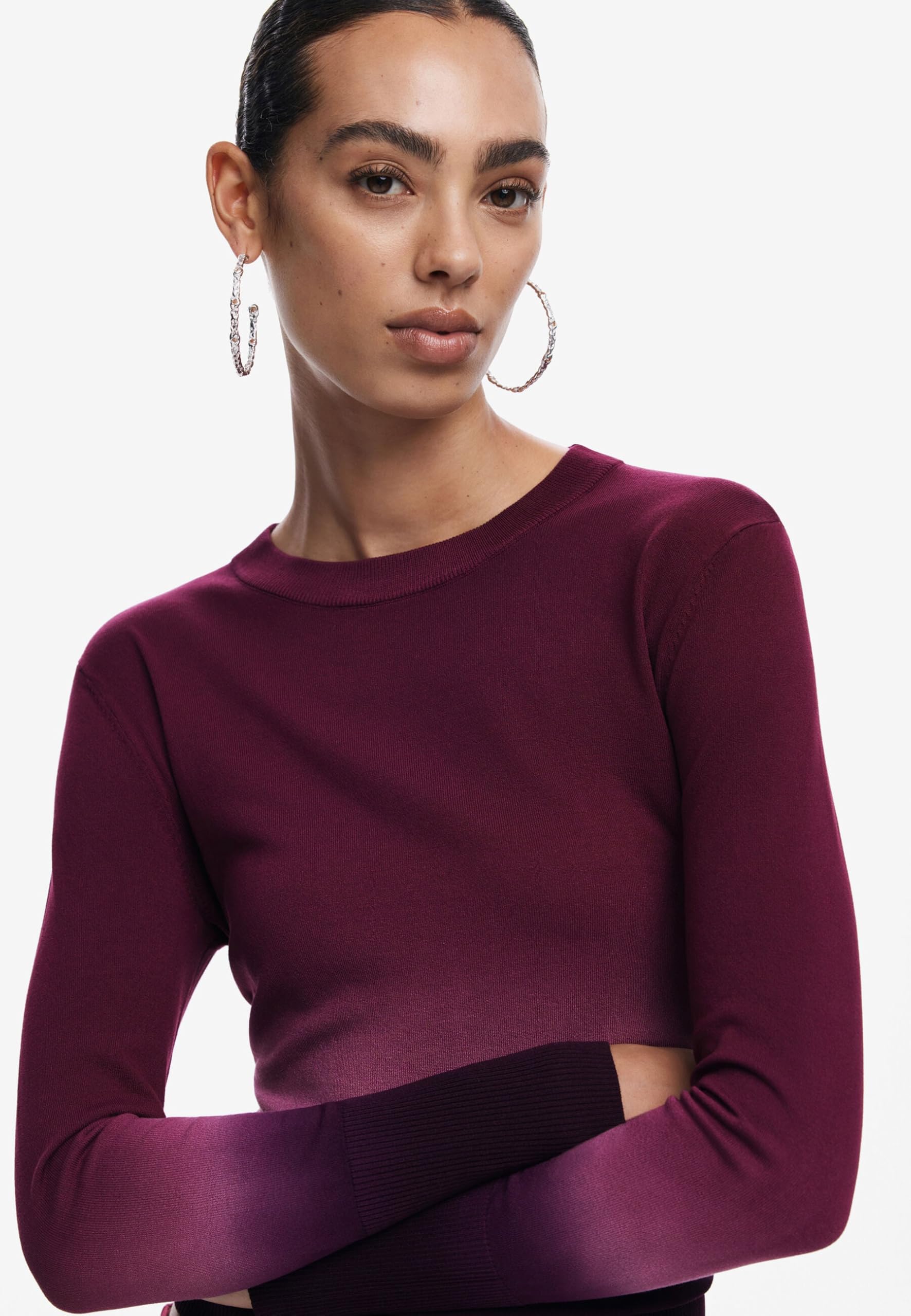 Desigual Repris_jers_Pear Bluza damska, Czerwone, S