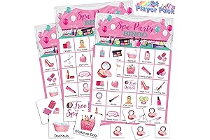 Liliful Little Girls Spa Party 35-Piece Bingo Game