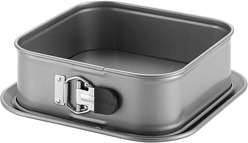 Anolon Molde antiadherente avanzado para hornear molde antiadherente para tartas cuadrado - 9 pulgadas gris