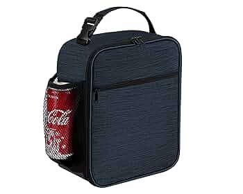 lunch box tote bag／silver × denim STB1994_RodgersLunchBox_Silver