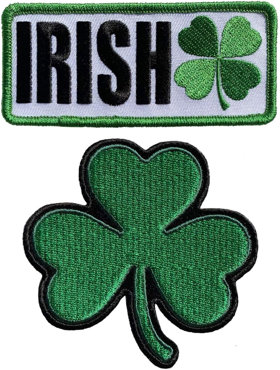 Irish Clover Irish Ireland Patch [2PC Bundle -Iron on Sew on-CL1]