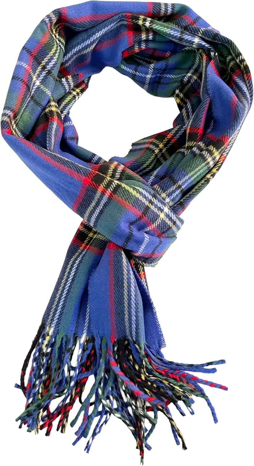 NY GOLDEN FASHION Unisex Cashmere-Feel Scarf, Tartan Plaid Pattern, 72 x 12 Inches, Winter Collection - Image 2