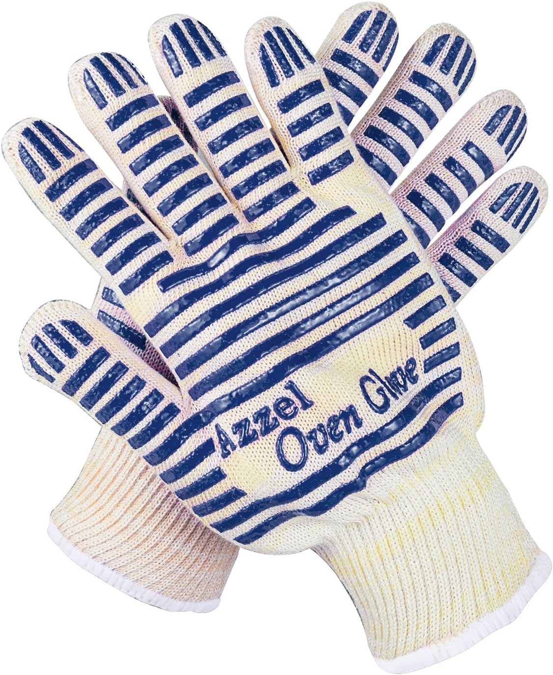 Azzel Oven Glove Heat Resistant Oven Mitts with Fingers,EN407 Certified Extreme Heat Up to 932°F (Set of 2)