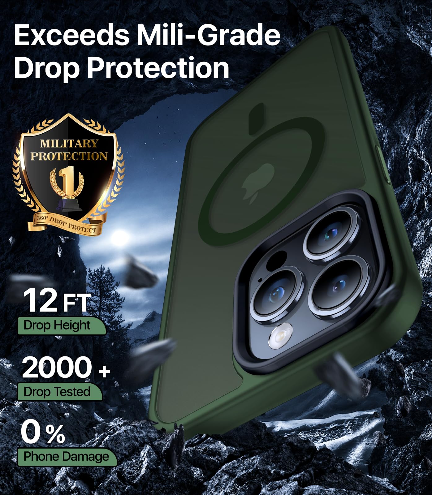 IPhone 16/Plus/Pro/Pro Max Magnetic Military Standard Impact-resistant And Anti-fall Frame Phone Case - Clear - Shop Elago-tw Phone Cases - Pinkoi - View #11