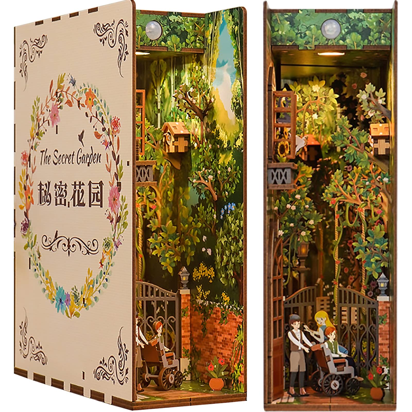 Amazon.co.jp: 秘密の花園 木製路地ブックヌークモデル 3DDIYドール 
