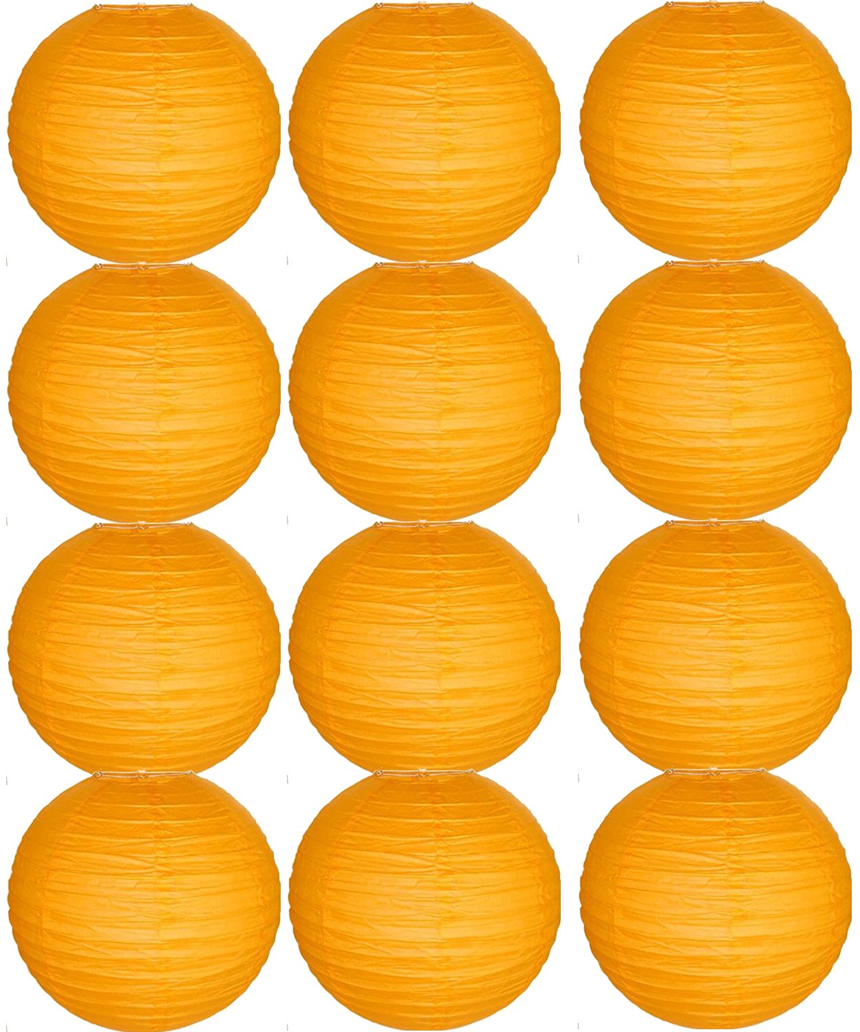 Tmade 12 Pack 10" White Paper Lanterns for Birthday Wedding Party Garden Home Decoration — view 8