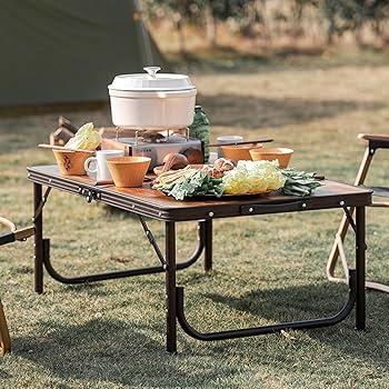 折りたたみテーブル ビンテージ フォールディング キャンプ Amazon.co.jp: 折りたたみキャンプテーブル - ヴィンテージ