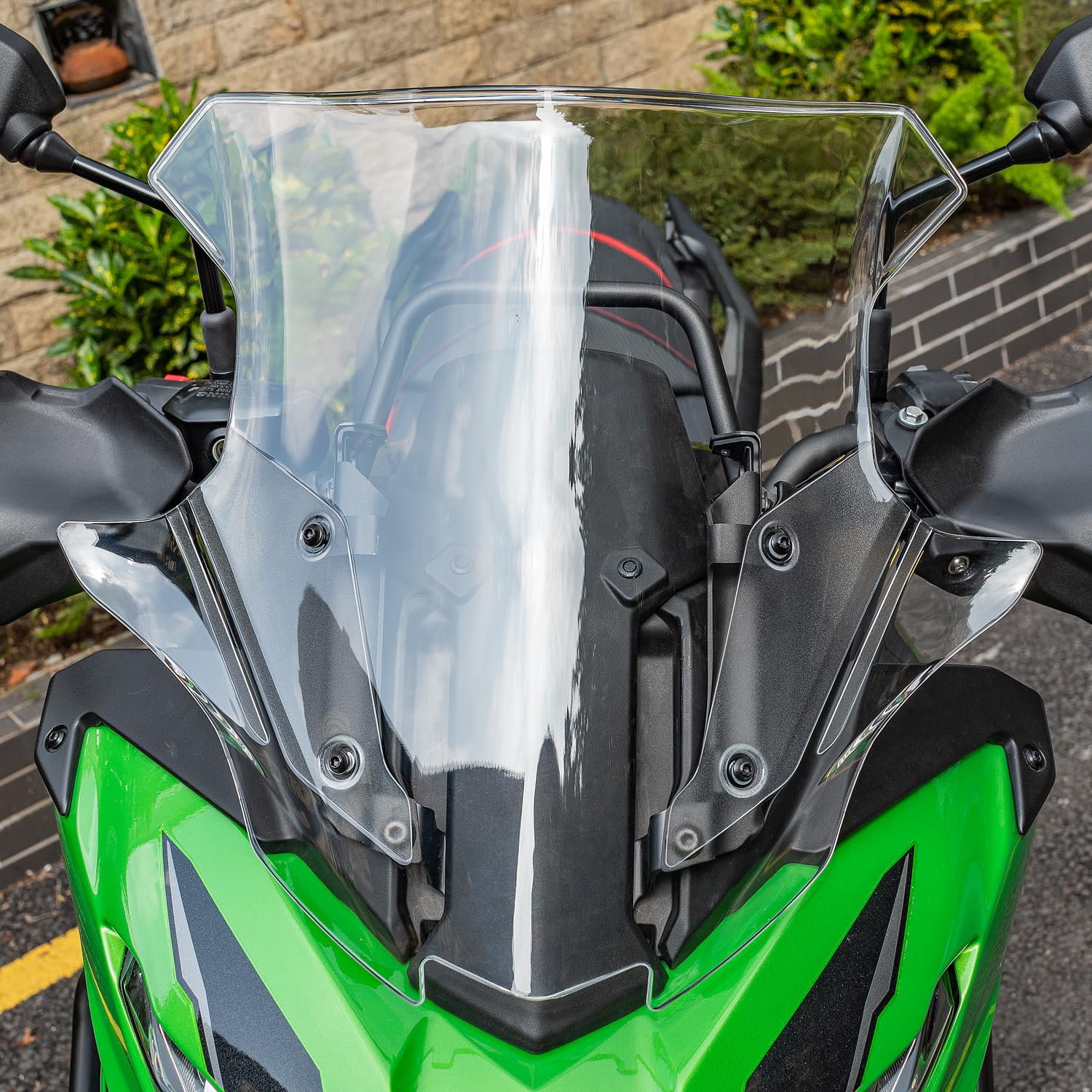 TAZGANTAX Motorcycle Windscreen Front Fairing Deflector for versys 650 2023-2024, Morden Sport Wind Shield Flyscreen Protector (Clear)