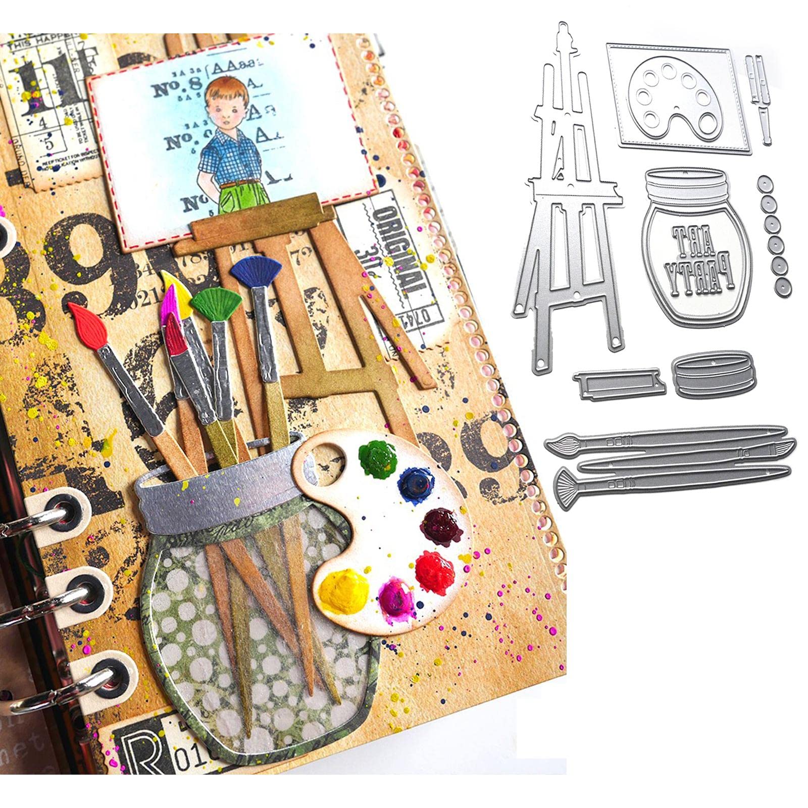 Pagina Dies voor Kaarten Maken Tickets en Tabs Metalen Snijden Dies voor DIY Scrapbooking Papier Crafting Handgemaakte Ambachten Scrapbooking Supplie Embossing Stenci Die Cuts Punch Template Mallen