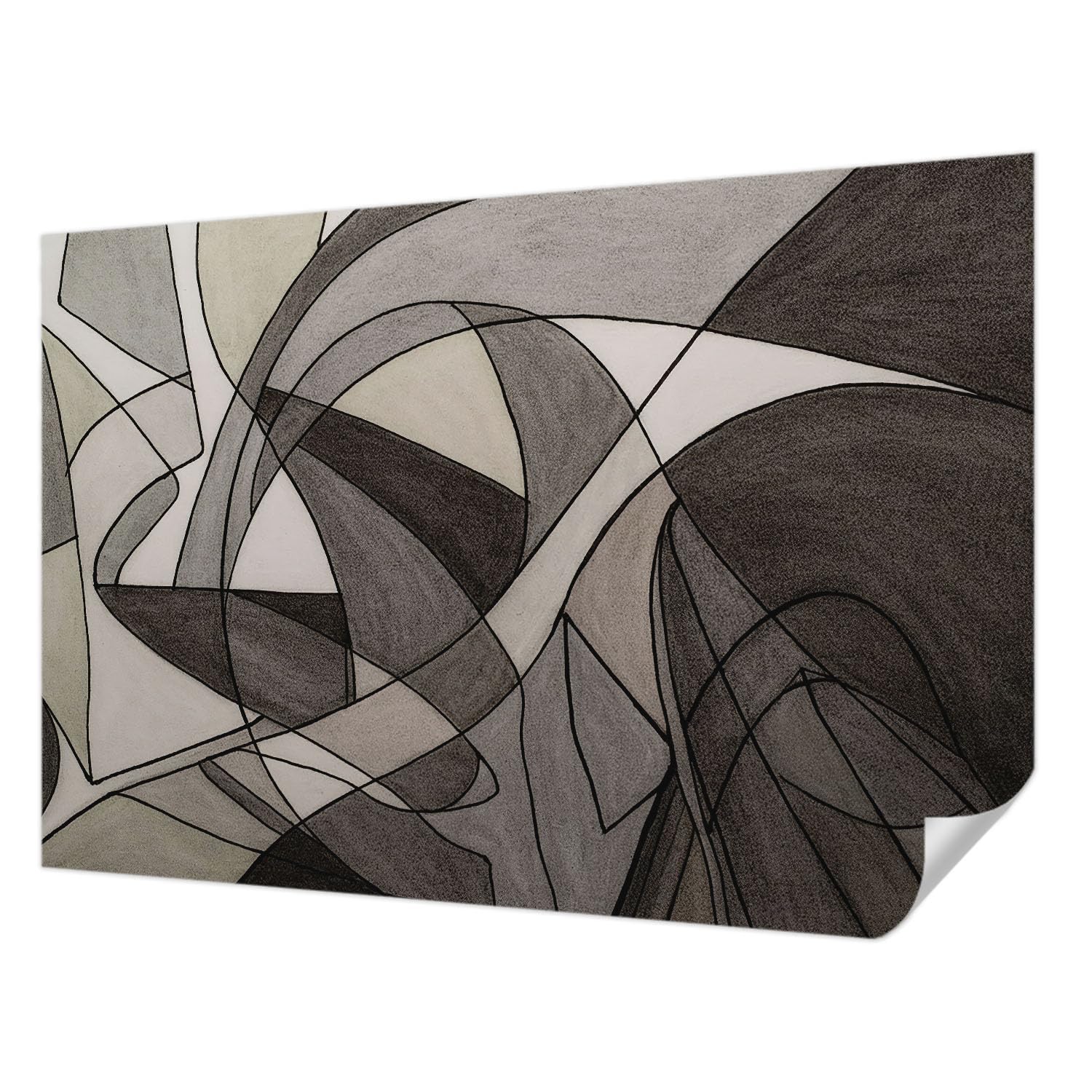 Papier peint adhésif de haute qualité tulup abstraction moderne