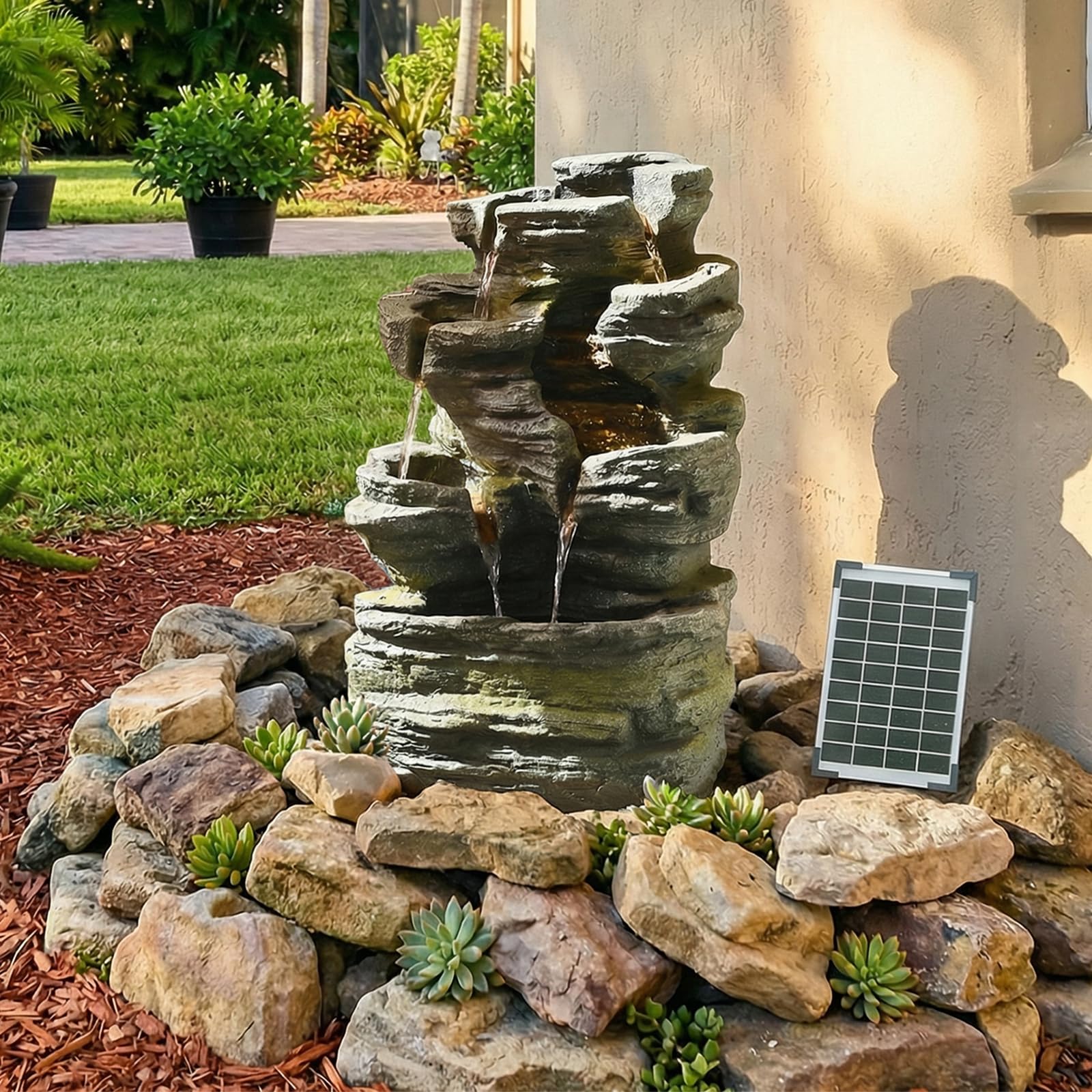 Bumilgar 6 Tier Cascading Solar Fountain
