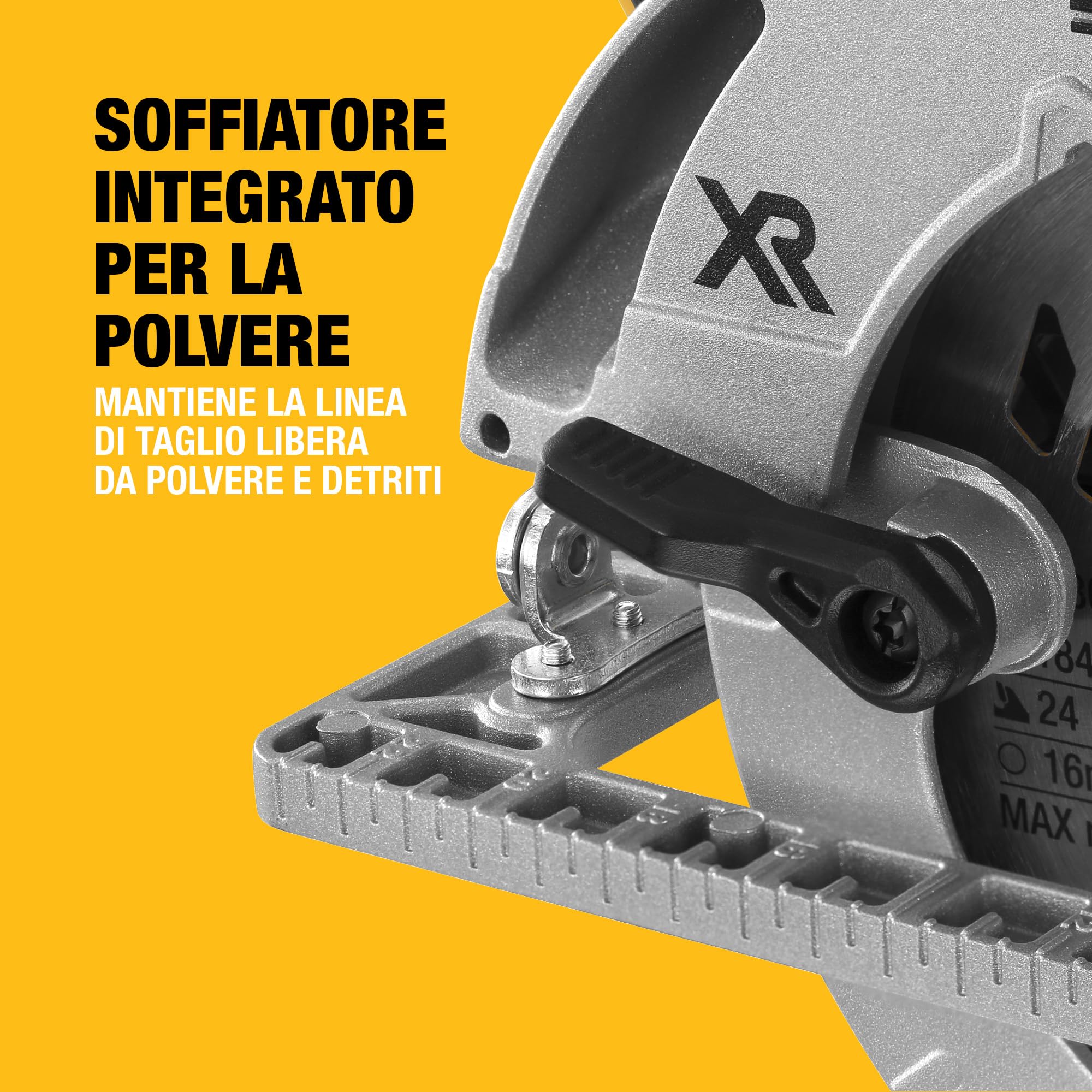 DEWALT Sega Circolare 18V motore BRUSHLESS, Solo corpo macchina, DCS572N-XJ