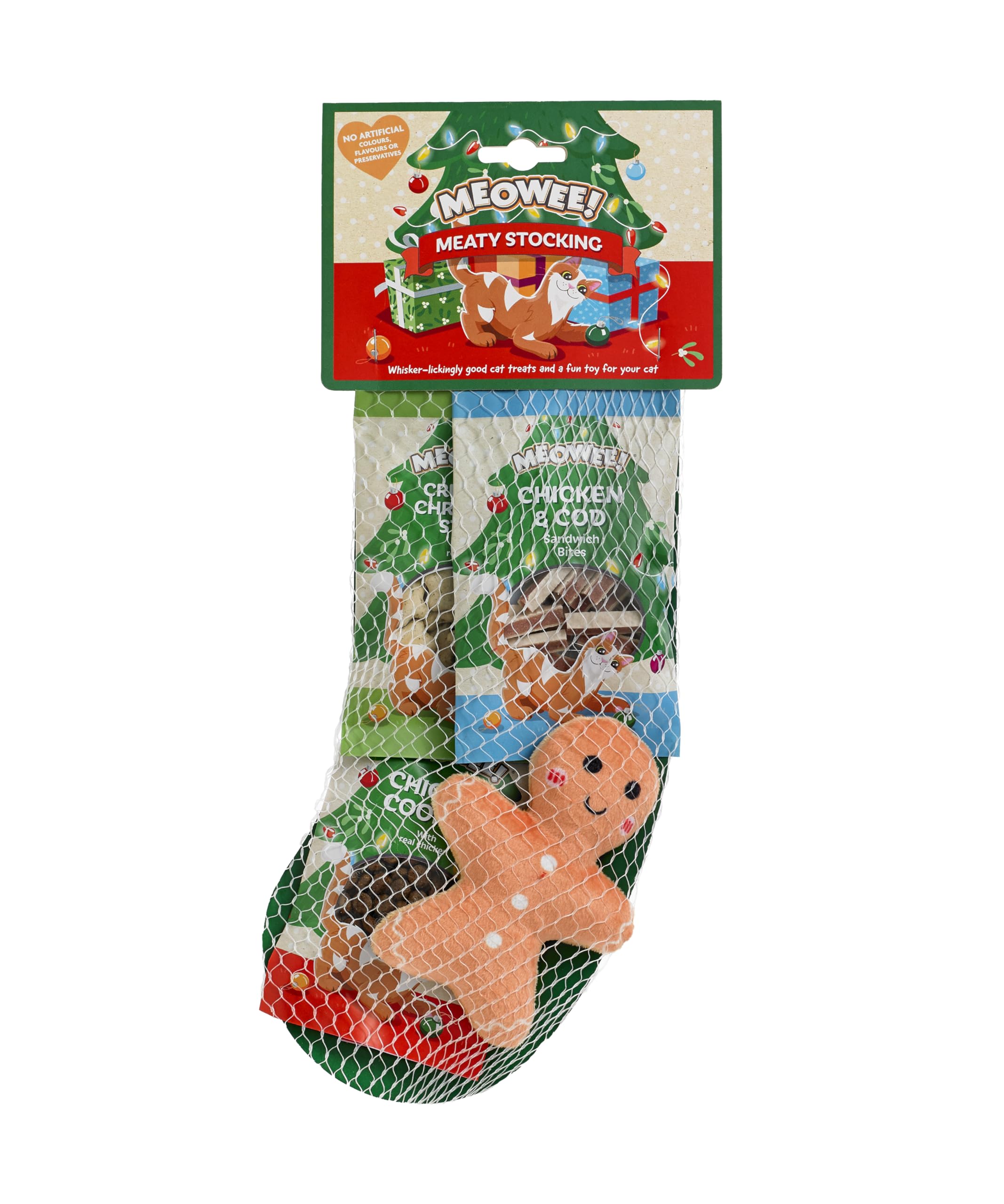 Meowee Real Meat Cat Christmas Stocking