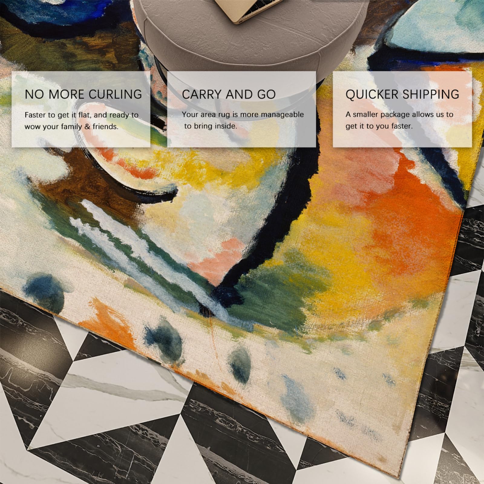 すにーかー箱モンスター　ラグ　タフティング　ウォールアート　フロアマット すにーかー箱モンスター ラグ タフティング ウォールアート フロア