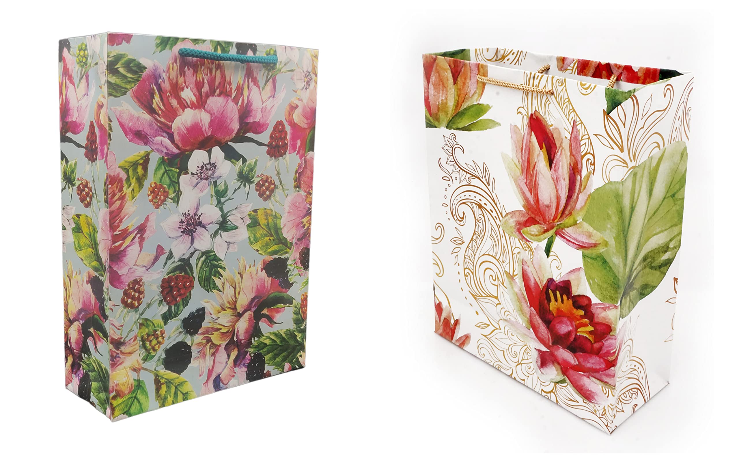 See full amazon price history chart for TASCHE Cherry Flower and Golden Rose Design Printed Assorted Design Paper Carry Bags | Gift Bags for Return gifts, Birthday and presents (27.94 * 20.32 * 7.62 CM) (Pack of 10) TASCHE Cherry Flower and Golden Rose Design Printed Assorted Design Paper Carry Bags | Gift Bags for Return gifts, Birthday and presents (27.94 * 20.32 * 7.62 CM) (Pack of 10) (B0C1ST1LLP) Amazon Price History, Amazon Price Tracker