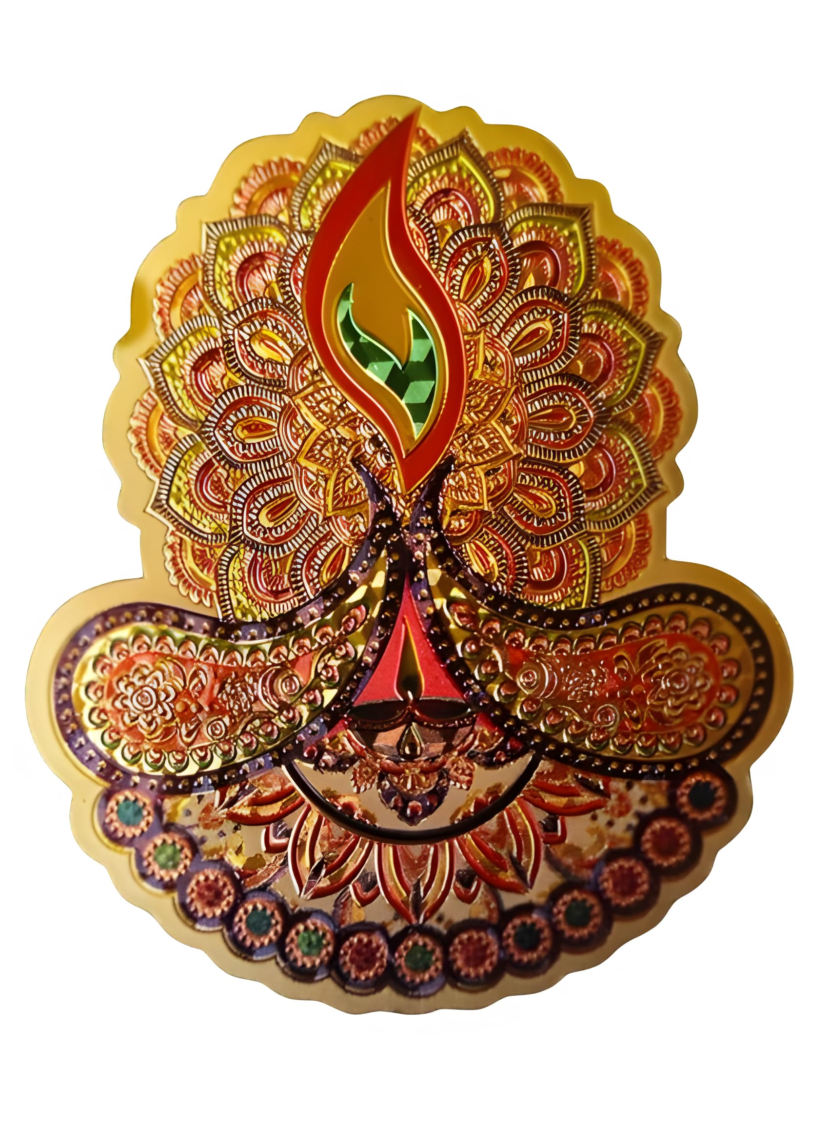 Diwali Diya Deep Golden Wall Sticker (B0DGPM593S) Amazon Price History, Amazon Price Tracker