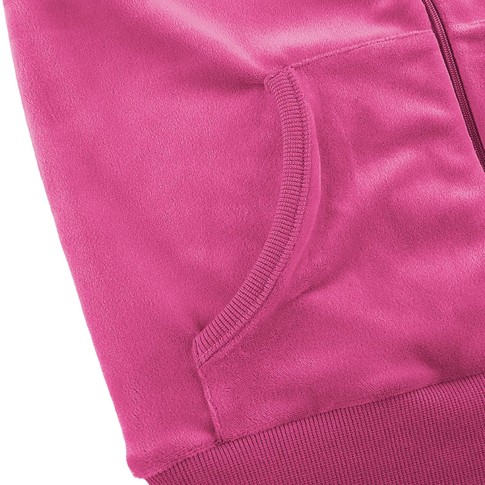 Survêtement 2 pièces en velours pour femme - Manches longues - Fermeture éclair - Veste à capuche - Pantalon large - Style décontracté Y 2k - Pour femme