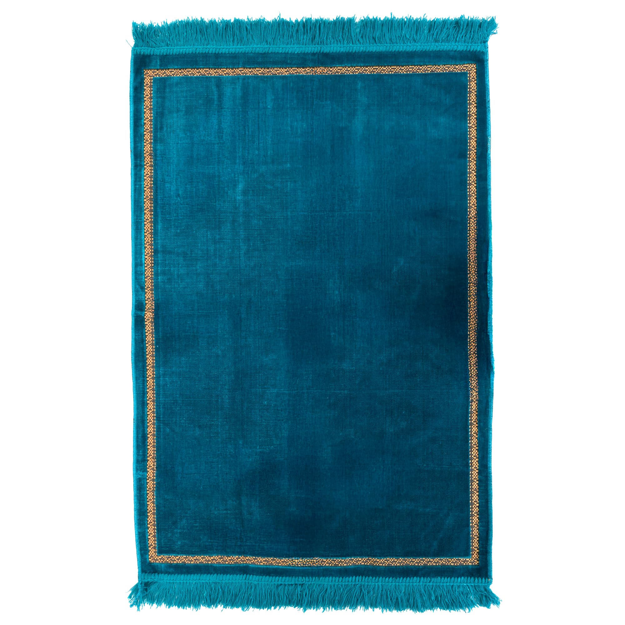 Velvet Prayer Mat - Blue Janamaz for Namaz -9