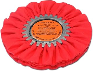 Zephyr AWO 58-8 CD Orange Ruffy Clear Dip Airway Buffing Wheel