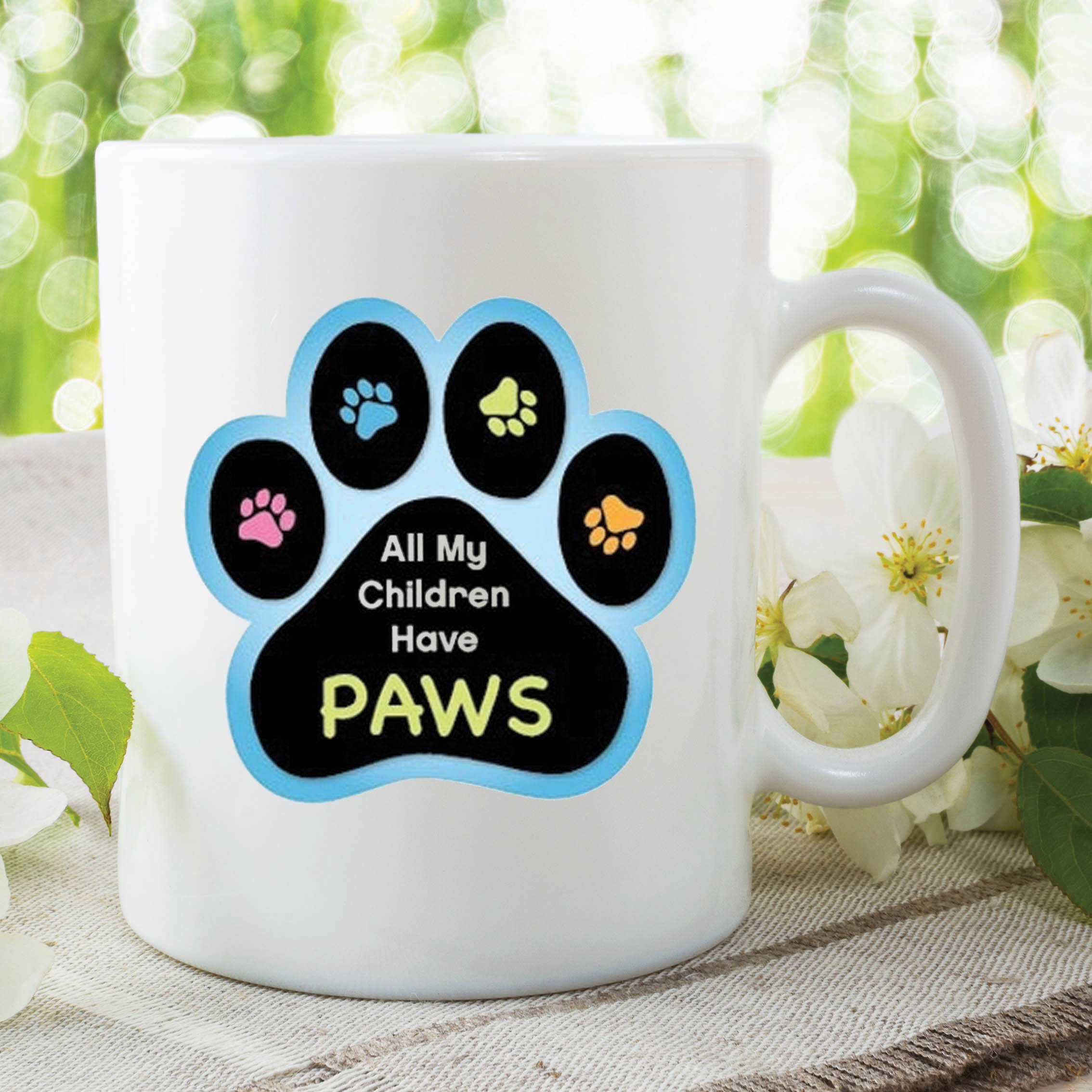 Peachy Antics White I Love My Dog Mug Pets Animal Lover Children Have Paws Work Coffee Cup Wsdmug351
