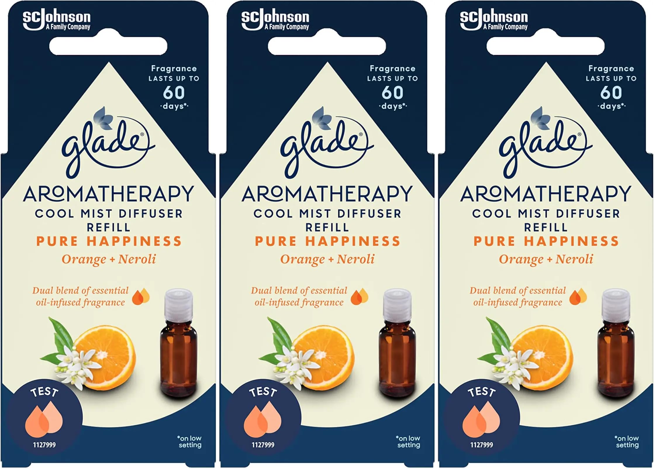 Glade Aromatherapy Candle, Pure Happiness, Essential Oils