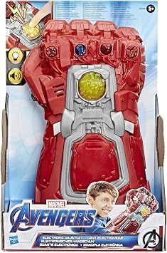 Marvel Avengers Endgame Red Infinity Gauntlet - Role-playing toy with electronic cuff with lights and sounds for children from 5 years old