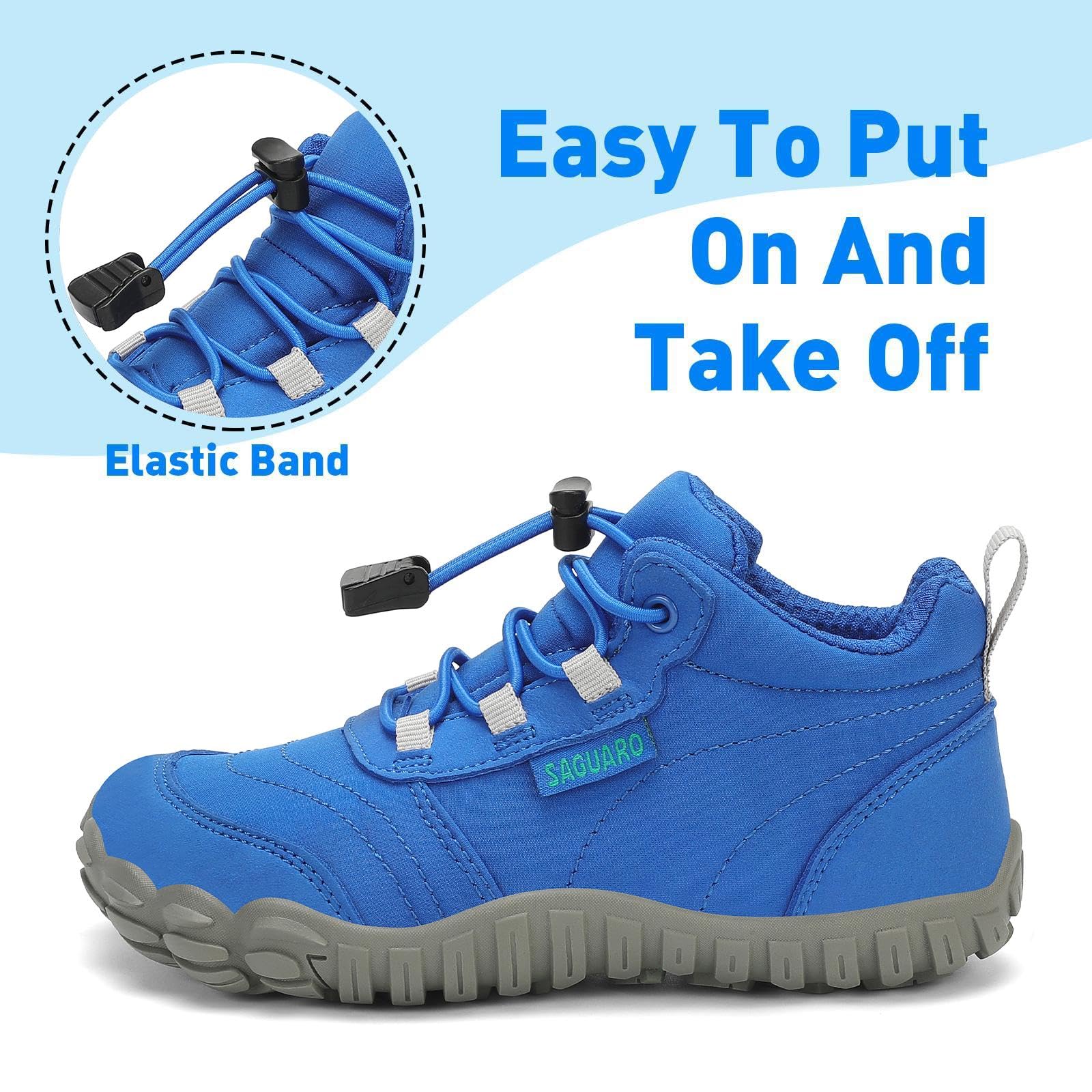 SAGUARO Bambini Scarpe a Piedi Nudi Scarpe da Trail Running Barefoot Minimaliste Sneakers Leggere Respirabile Gr.26-36