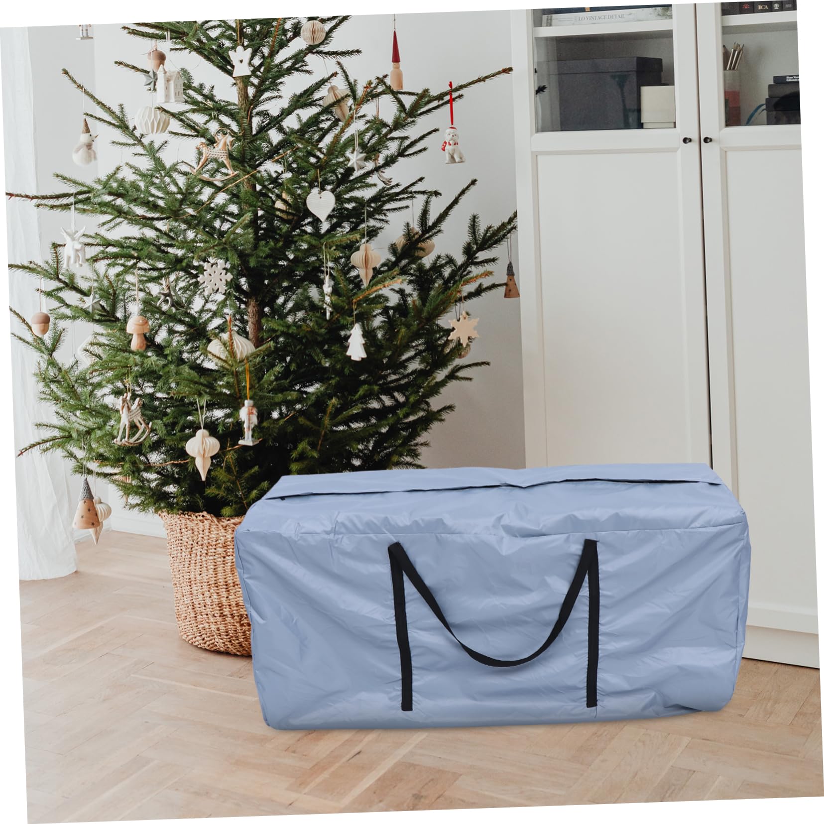 Bolsa De Almacenamiento Para Árboles De Navidad De De Material De Poliéster Resistente Cremallera Cierre Seguro Para Guardar Árboles De Navidad El Armario Garaje