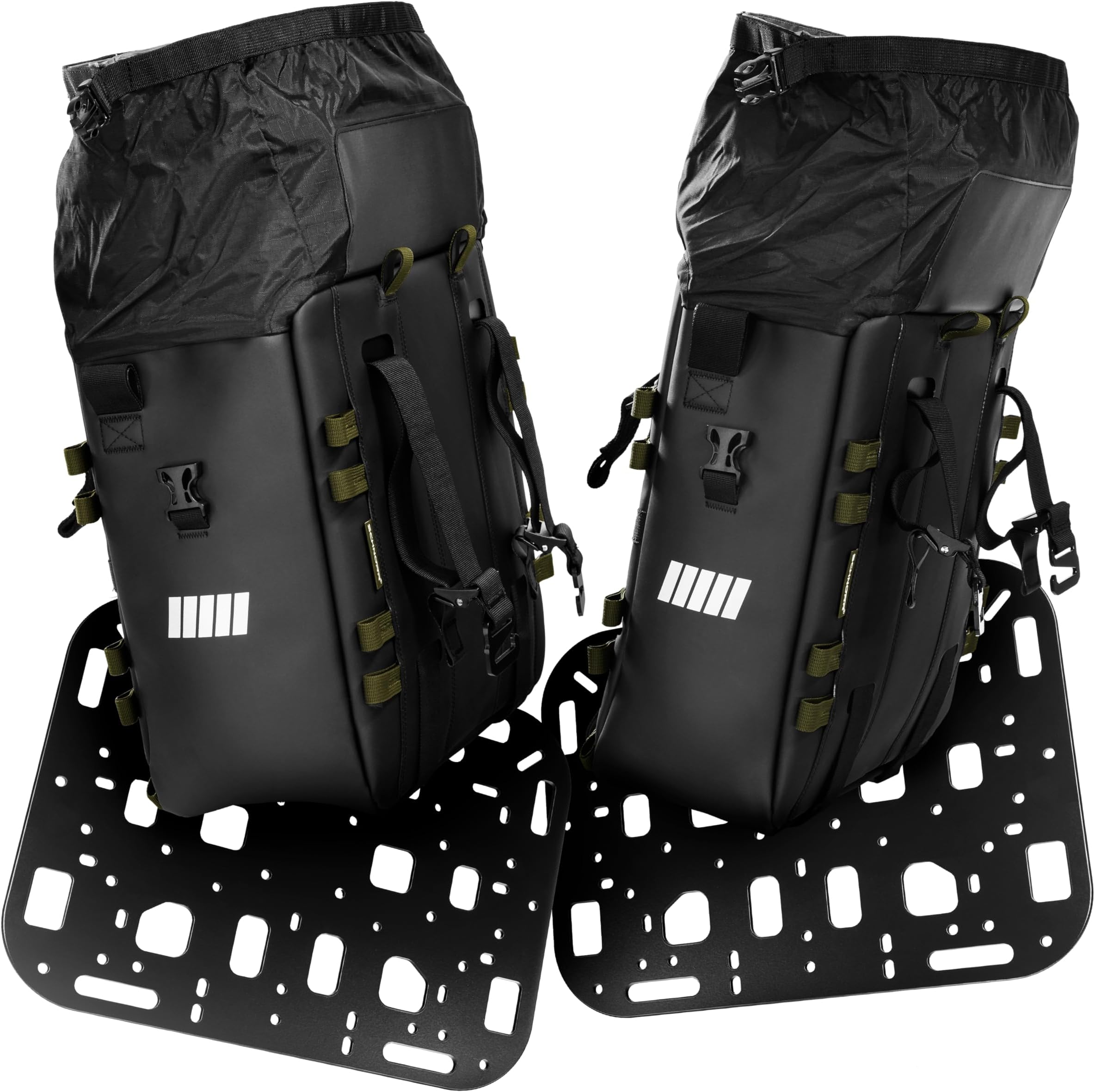Side Pockets Set 54L - Includes Mounting Plates, Hypalon Waterproof - SCHNORR