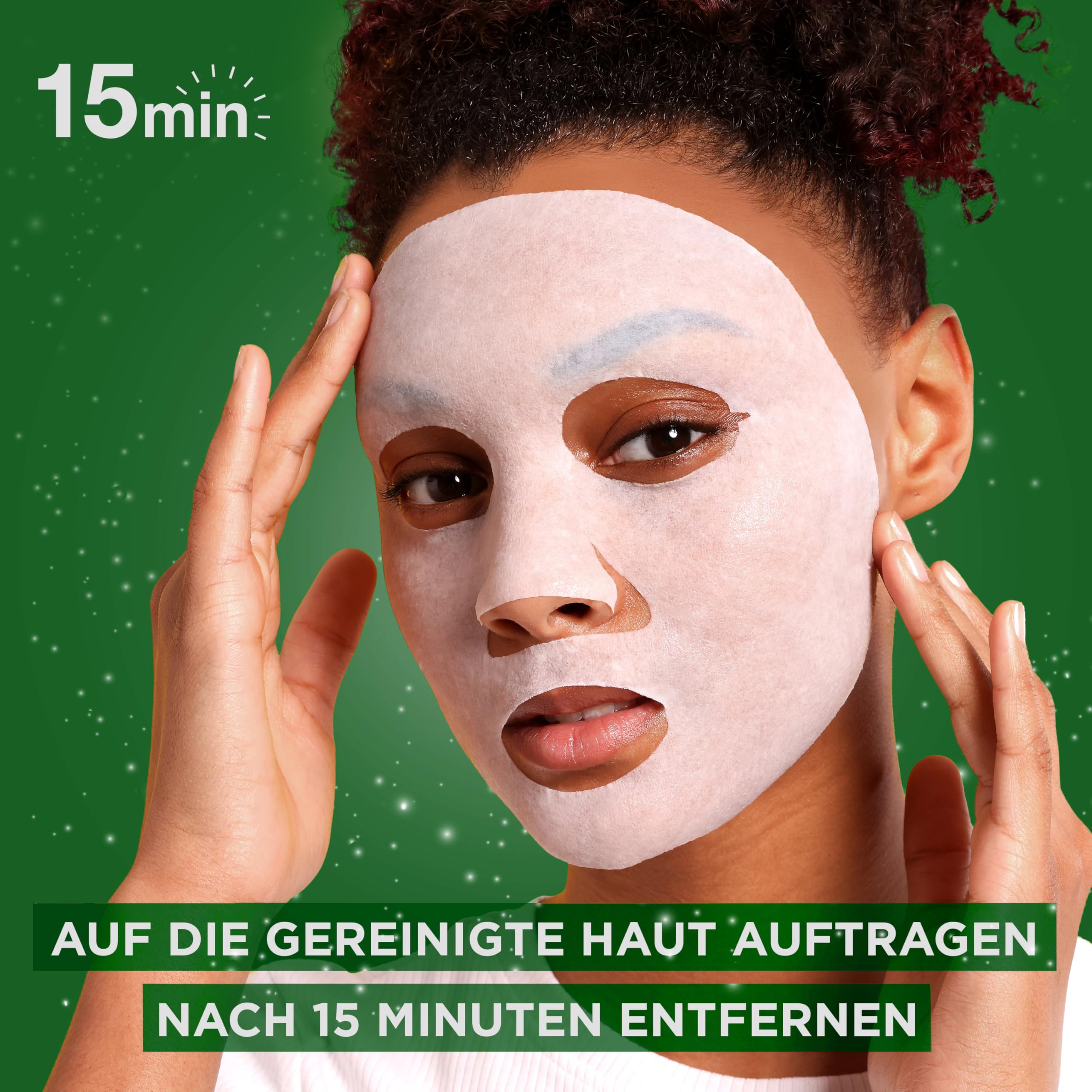 Garnier 24-częściowy kalendarz adwentowy z maseczkami, zestaw kosmetyków z maseczkami do twarzy firmy Hydra Bomb i SkinActive, różne maseczki z tkaniny, na kojące momenty maski, 1 x 24 maski