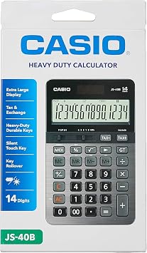 Casio JS-40B 14 HANE PROF. MASA ST  HESAP MAK NES