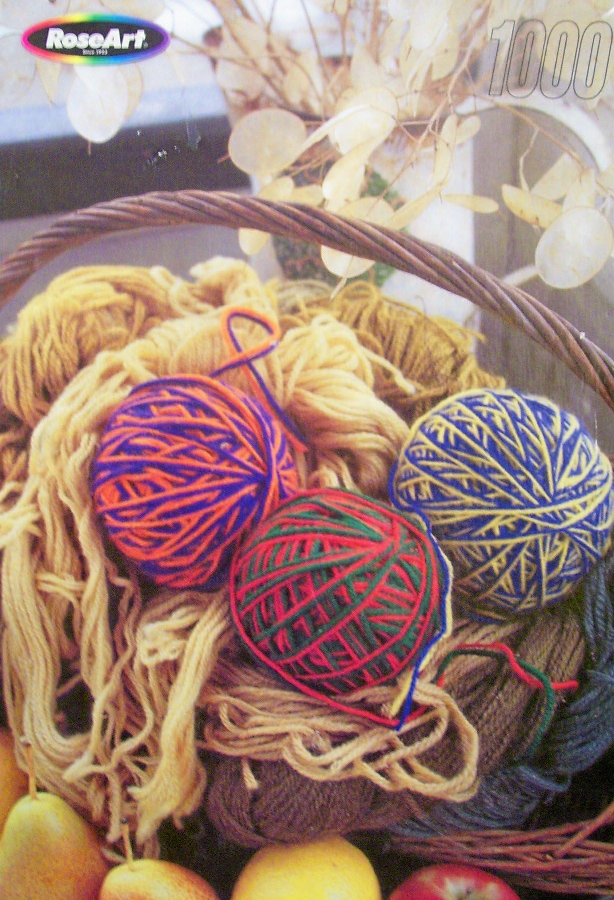 RoseArt Basket of Yarn 1,000 Piece Fully Interlocking Jigsaw Puzzle