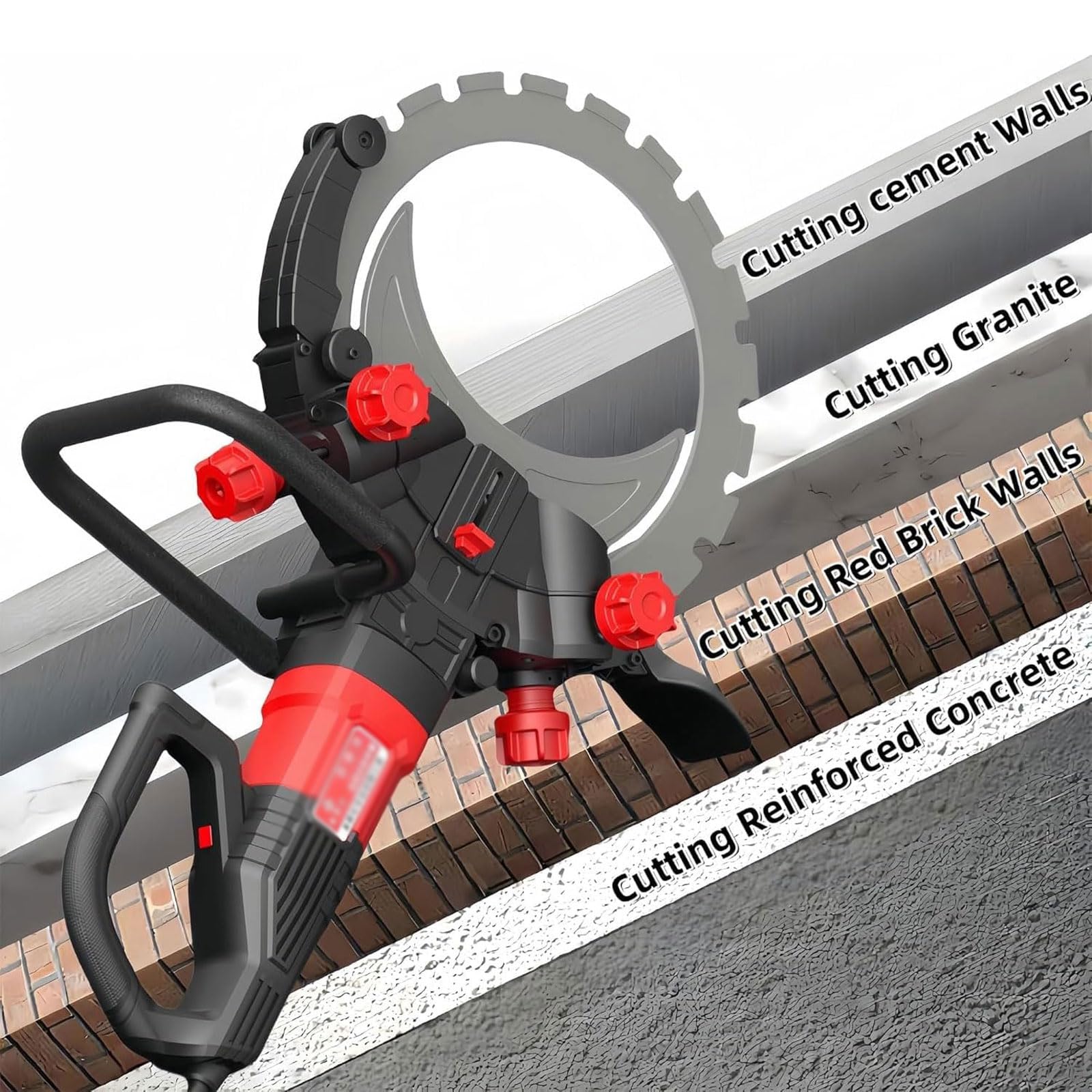 Lame De Scie Annulaire Spéciale Pour Béton, Profondeur De Coupe 300 Mm/400 Mm/500 Mm, Accessoires Pour Machines De Découpe De Béton Toroïdal, Pour Béton Dur/armé, Panneaux Préfabriqués