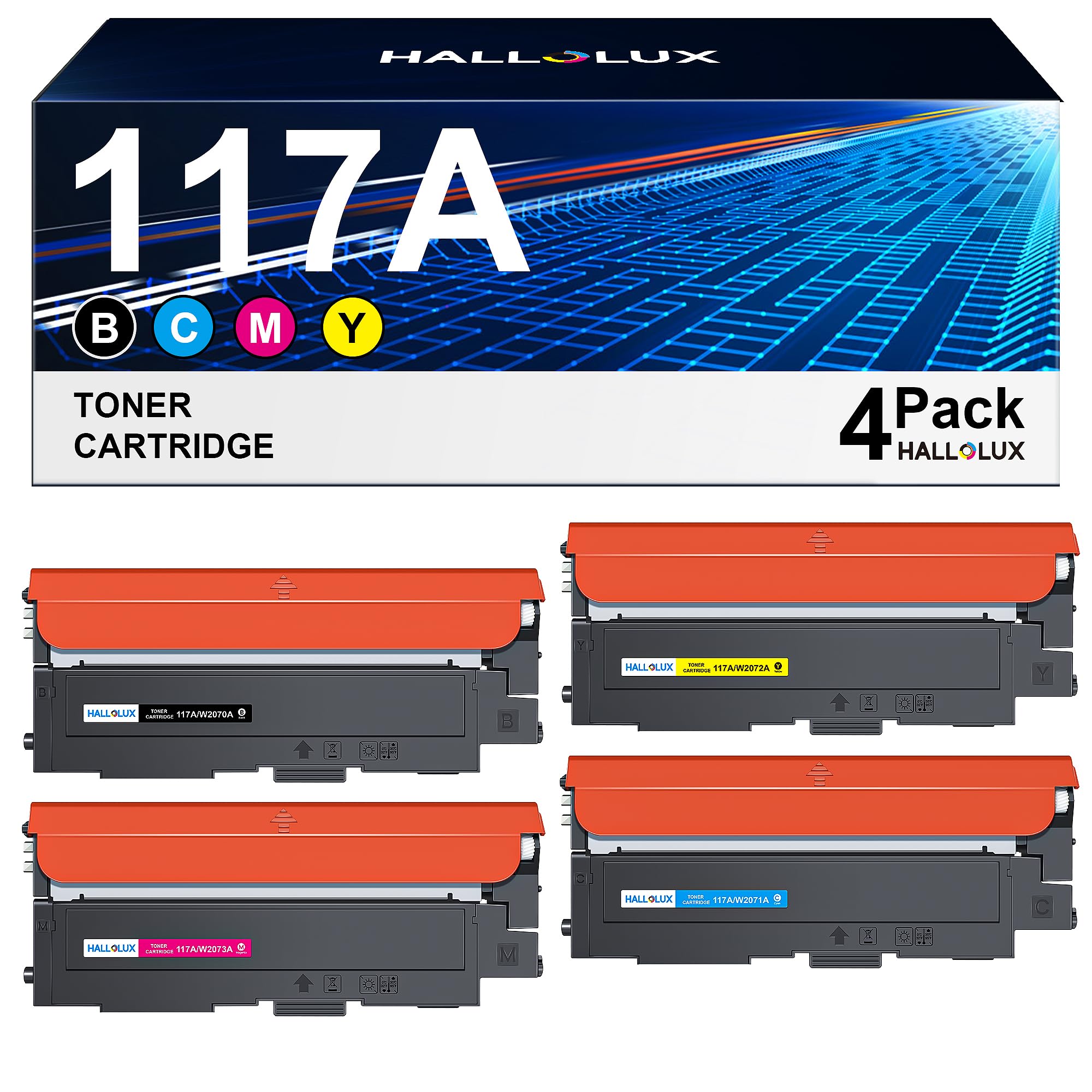 Sponsored Ad – 117A Toner Set 117A Compatible with HP 117A for Toner HP Color Laser MFP 178nwg MFP 179fwg 178nw 179fnw 179 178 Laser 150a 150nw 150w W2070A W2071A W2072A W2073A (1 Black, 1 1 Cyan, 1 Magenta, 1
