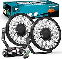 Vista 15 de Nilight Barra de luz LED, 18 W, 1260 lm, todo terreno, conducción, antiniebla, iluminación de trabajo para camioneta, tractor, camioneta, barco