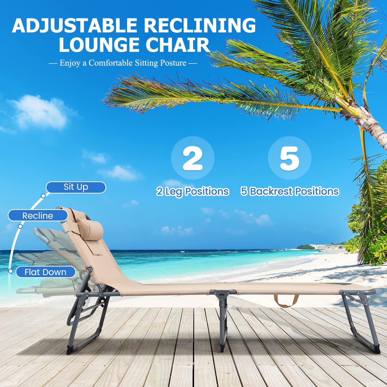 LETTINO BRANDINA DA GIARDINO MARE PROCIDA RICHIUDIBILE CM 190x58x27H - Foto 9