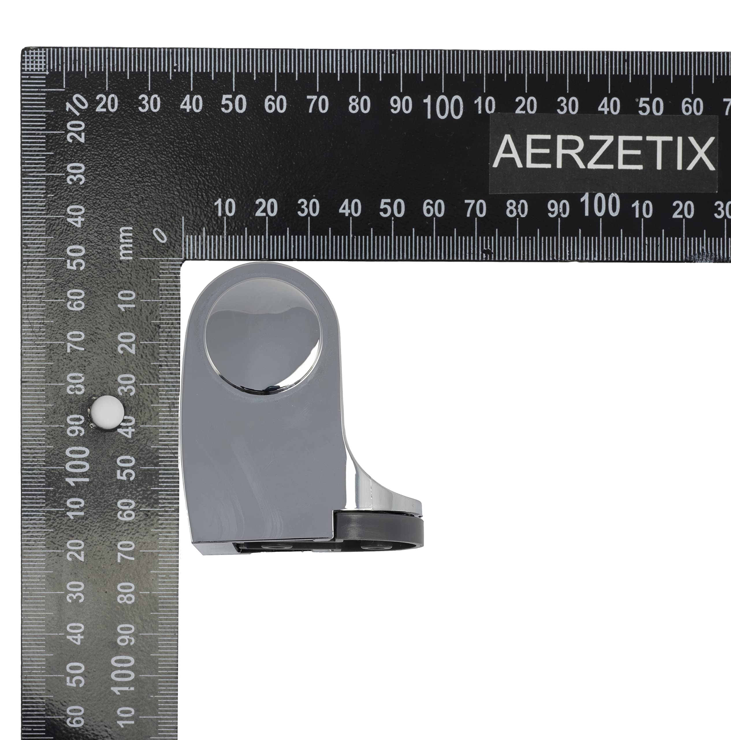 AERZETIX - C62394 - Supporto doccia girevole a parete 70mm - per miscelatore acqua soffione doccia vasca tubo flessibile sanitario bagno - in plastica - finitura cromo