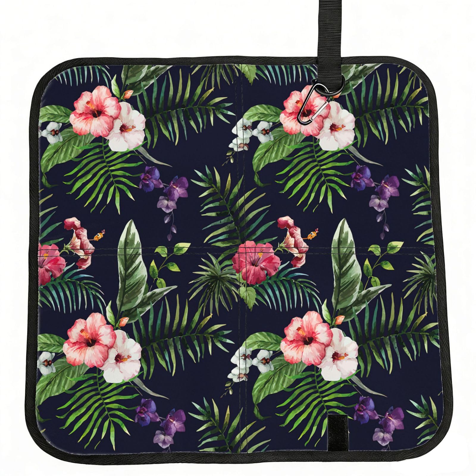 PPHGUT Florals Print Foldable Seat Cushion Waterproof Portable Chair Pad Travel Outdoor Picnic Camping
