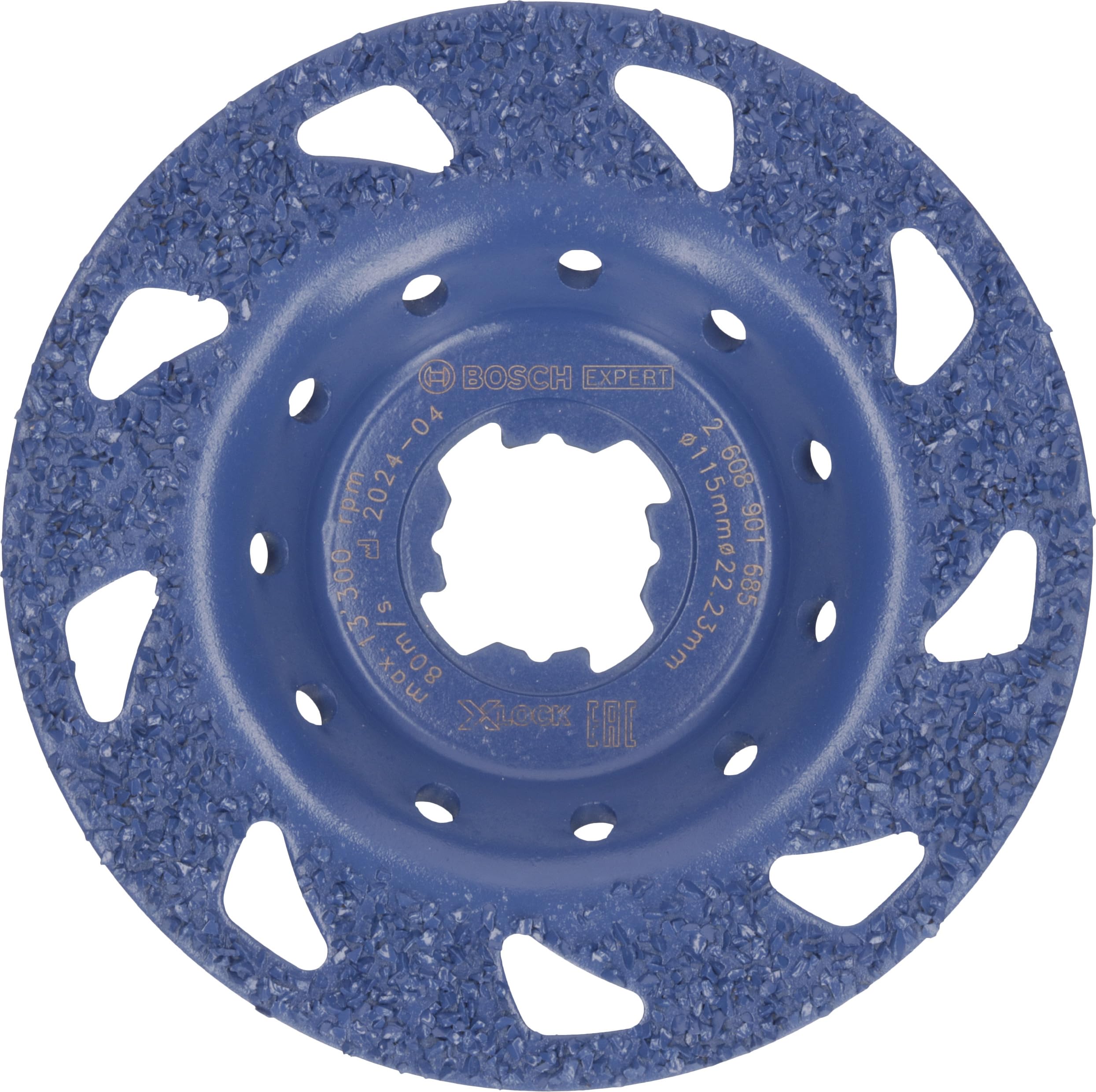 Bosch Blue 1X Expert Multi Material Carbide Grinding Head Medium (For Paint On Wood, Hardwood, Ø 115 Mm, Medium, Professional Accessory Small Angle Grinder)