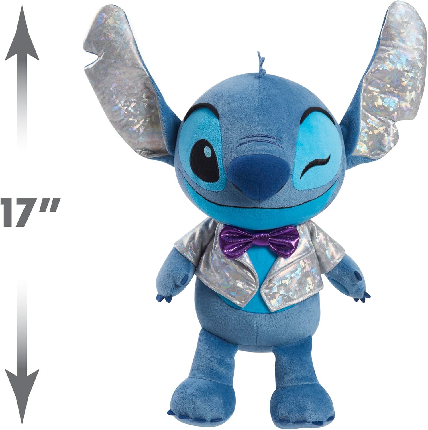 Just Play Disney100 Years of Wonder Stitch Large Plush Stuffed Doll, Officially Licensed Kids Toys for Ages 2 Up