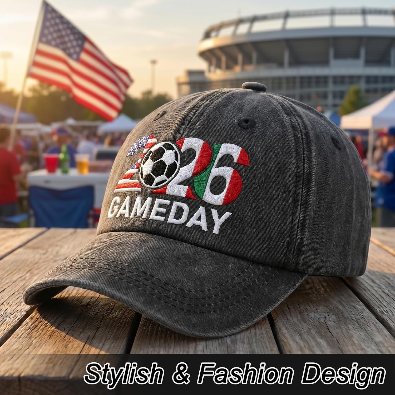 Embroidered Game Day Hat for Man, Women, Gifts for Sport Fans image 3
