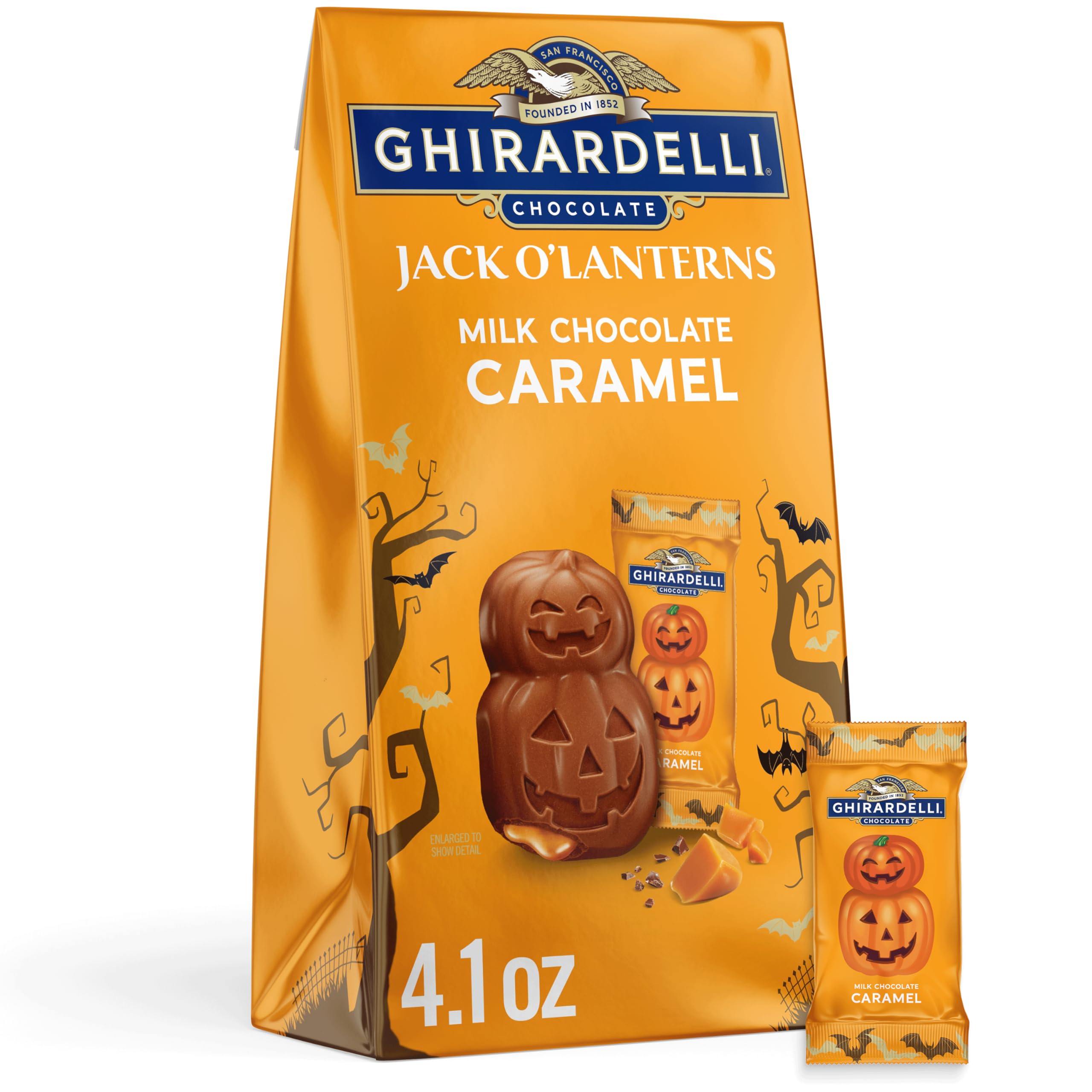 Amazon.com: GHIRARDELLI Milk Chocolate Caramel Jack O' Lanterns