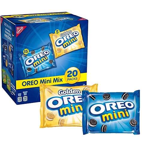 Miniatura 6 de OREO - Galletas sándwich de chocolate 30 paquetes de snack de 1.59oz y paquete surtido de OREO Mini Mix 20 paquetes de snack de 1oz