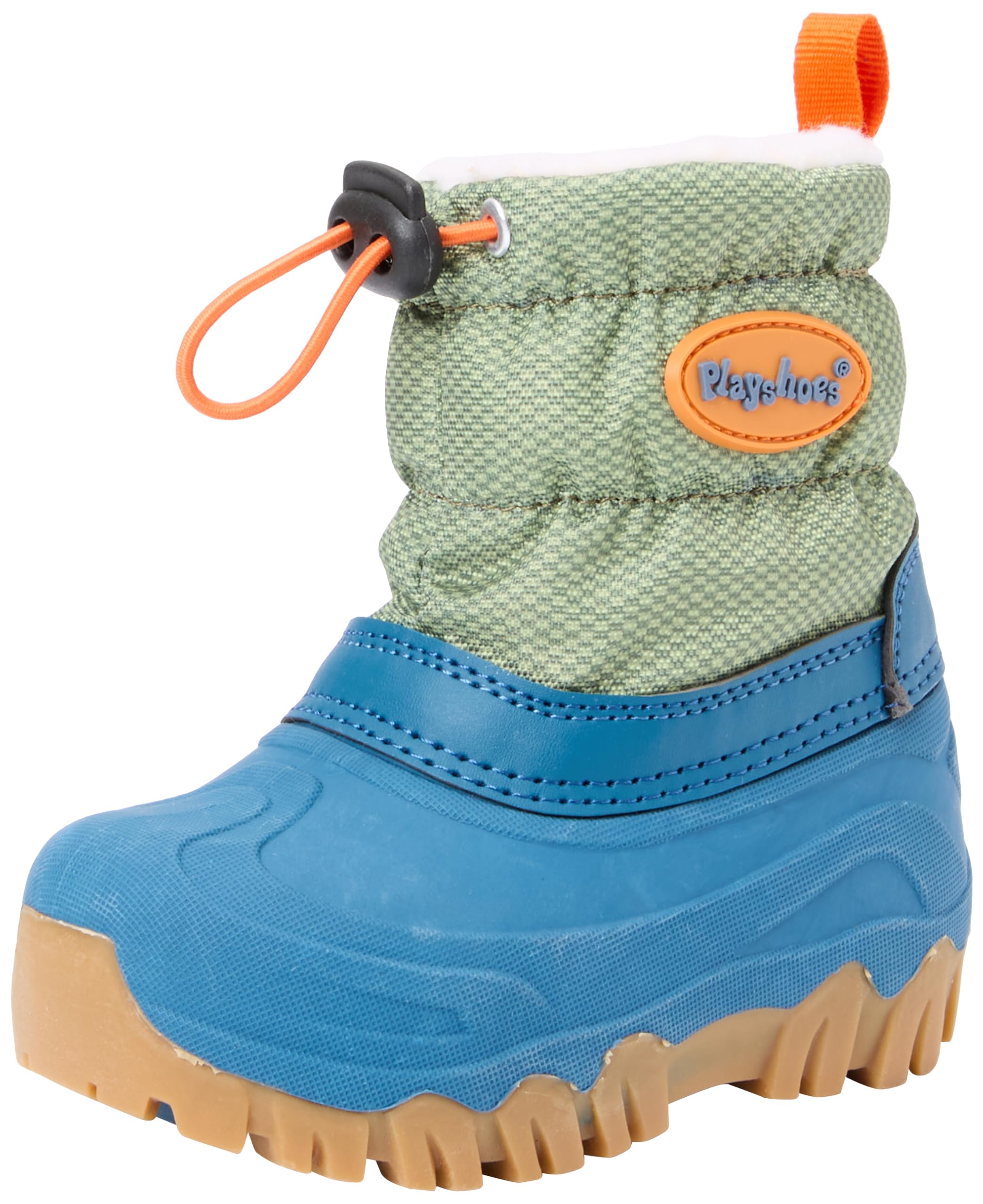 Playshoes Unisex Kid's Winter-Bootie Uni Snow Boot, Petrol Plain, 3.5/4.5 UK Child