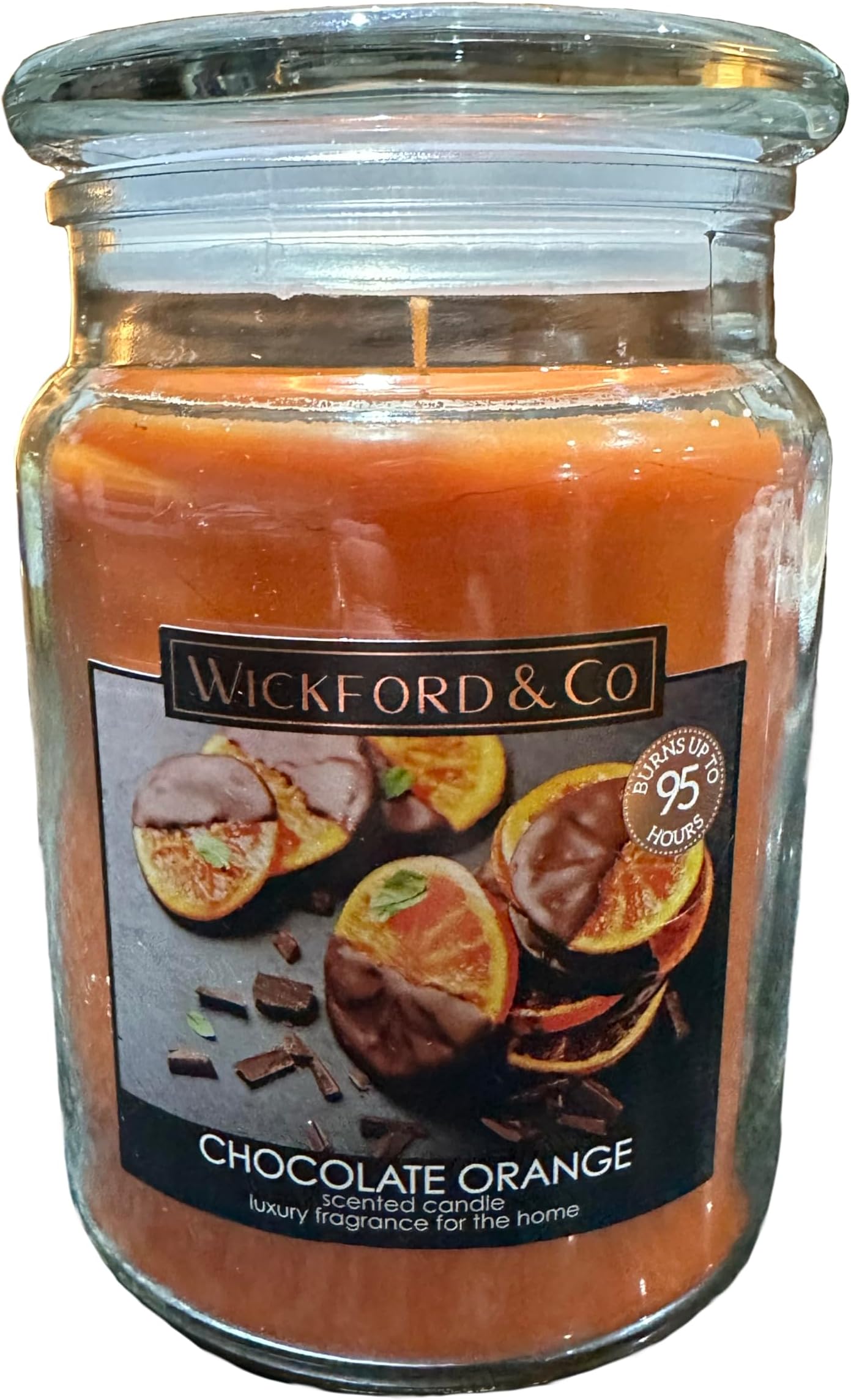Chocolate Orange Scented Candle (Burns up to 95 Hours)