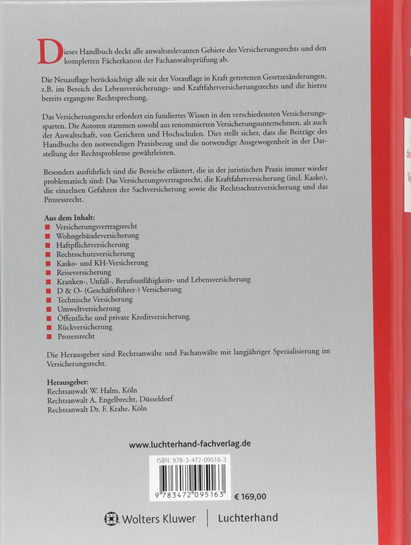 Handbuch des Fachanwalts Versicherungsrecht