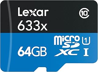 Lexar High-Performance microSDXC 633x 64GB UHS-I/U1 (Up to 95MB/s Read) w/USB 3.0 Reader Flash Memory Card - LSDMI64GBB1NL633R